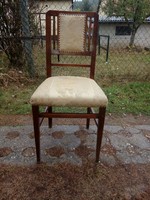 Réz papucsos antik szecessziós szék