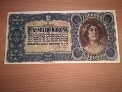 Egymillió Korona 1923 MINTA - Replika