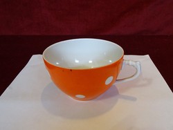 Orosz porcelán pöttyös csésze, átmérője 9 cm, magassága 5,5 cm.