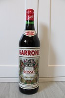 Garrone Rosso Vermouth retro ital, régiség, 1 literes 