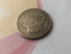1921 USA ezüst 1 dollár 26,7 gramm 0,900 szép patinás db