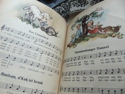 Régi német dalos könyv gyerekeknek 