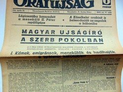 1941.04.22  /  MAGYAR ÚJSÁGÍRÓ A SZERB POKOLBAN  /  8 Órai Ujság  /  Ssz.: 180