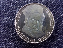 Németország 200 éve született Carl Friedrich Gauss .625 ezüst 5 Márka 1977 J / id 13006/