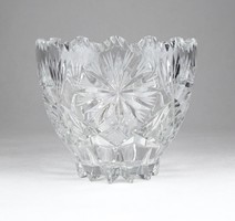 0Y520 Régi ólomkristály öblös váza