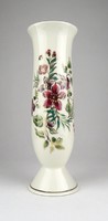 0Y439 Régi virágmintás Zsolnay porcelán váza 27 cm