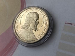 Szt István ezüst 5 pengő,gyönyörű karcmentes darab kapszulában