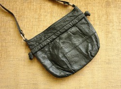 Old pressed leather shoulder bag