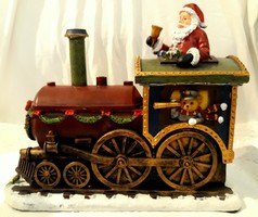 Mikulás karácsonyi vonat, zenélő, világító