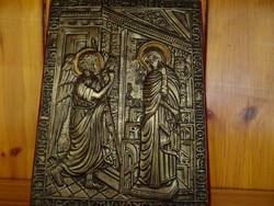 Angyali üdvözlet-Annunciation -lemezelt ikon