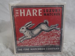 The HARE Luxury Matches - gyufa - gyűjtői darab - 11 x 11 x 3 cm