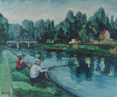 0Y548 Balogh Mark: Fishermen, Fishing