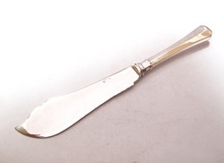 Ezüst halas tálaló kés, 144,1 gramm!