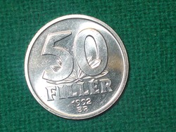 50 Fillér 1992  ! Verdefényes !  