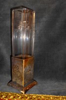 Szecessziós(ARGENTOR)  váza ,eredeti  csiszolt üveg betéttel