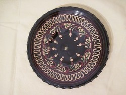 Hódmezővásárhelyi kerámia falitányér  fali tányér ​23,5 cm átmérő