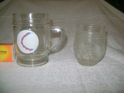 Retro gyerek pohár - két darab - törpés, nyaklánc mintás
