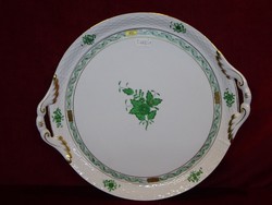 Herendi porcelán antik Apponyi mintás süteményes tál. Átmérője 28 cm. 315/AV/5