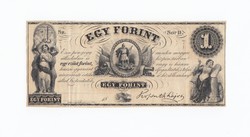 Kossuth 1 forint 1852 ,Sor D egy ezüst forint.