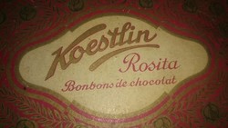 Art Deco karton bonbonosdoboz - Koestlin - Bonbons de chocholat - Koestlin Győr