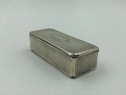 Antik ezüst szelence, dobozka minervás jelzéssel