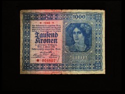 1000 KORONA - 1922 - CSILLAGOZOTT BÉCSI KORONA