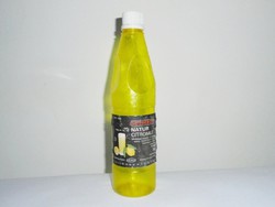 Retro OLYMPOS natur citromlé üdítő - papír címke, műanyag palack - 1979-es