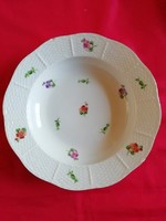 Gyönyörű Herendi porcelán leveses tányér / szélén lepattanás
