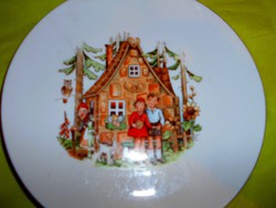 Mese tányér  Jancsi és Juliska Kahla porcelán-szép élénk szín 