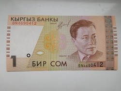 Kirgizisztán  1 com  1999 UNC további bankjegyek a kínálatomban