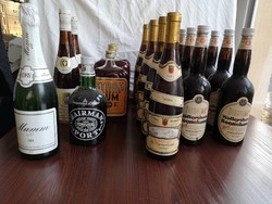 17db-os értékes italcsomag EGYBEN (bor, tömény, antik, rum, pezsgő)