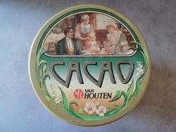 Vintage Van Houten holland kakaós fémdoboz