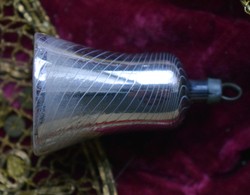 Antik karácsonyfadísz - különleges üveg harang