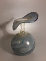 Gorgeous thin-walled flake light goblet glass vase