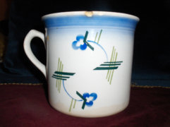 Antique Kispest ceramic mug - 1 liter