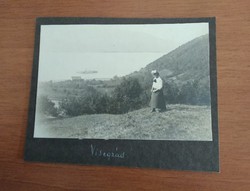 Antik, vintage fotó, kép Visegrádról (1910 környéke)