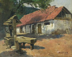 Mihálovits Miklós : Tanyaudvar 1954