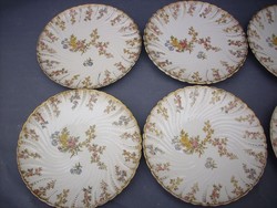 Francia XV.Lajos sarreguemines süteményes tányérok 8db