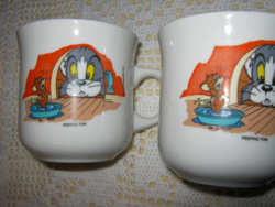  2 db Tom és Jerry  gyerek porcelán csésze