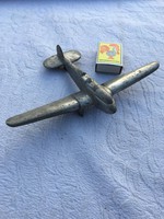 Fém repülőmodell - repülőgép modell - Antik Ritka fém gép 