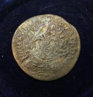 Lipót viseltes ezüst 3 krajcár 1696 Pozsony (C.H.).