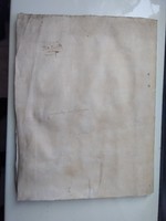 Pergament antik kézirat az 1600-as évekből