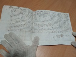 Pergament eladó 1534 - ből , antik kézirat , pergamen 
