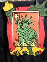 Keith Haring Liberty nyomat, falikép