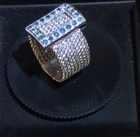 Luxus Art Deco 14 k Gyémánt Gyűrű