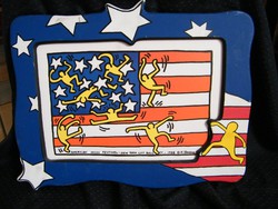 Keith Haring American Music Festival nyomat, falikép