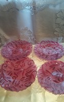 Kűlönleges Rózsaszín tányér 4 darab