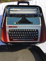 Retro Erika írógép - táskaírógép Vintage - Dobozában