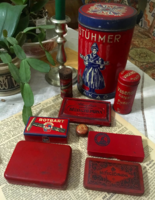 régi Stühmer és egészségügyi fémdobozok a századelőről