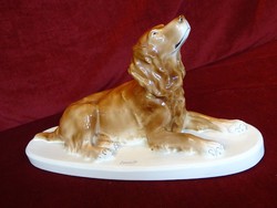 Gránit magyar porcelán skót juhász kutya, vitrin minőség.